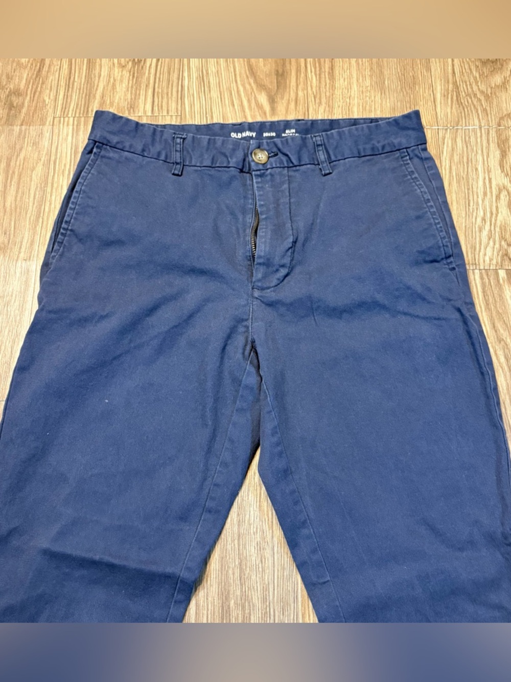 Old Navy Men's Dark Blue Classic Chinos